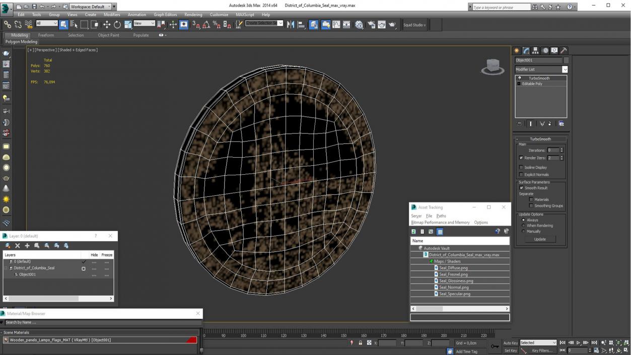 3D model District of Columbia Seal