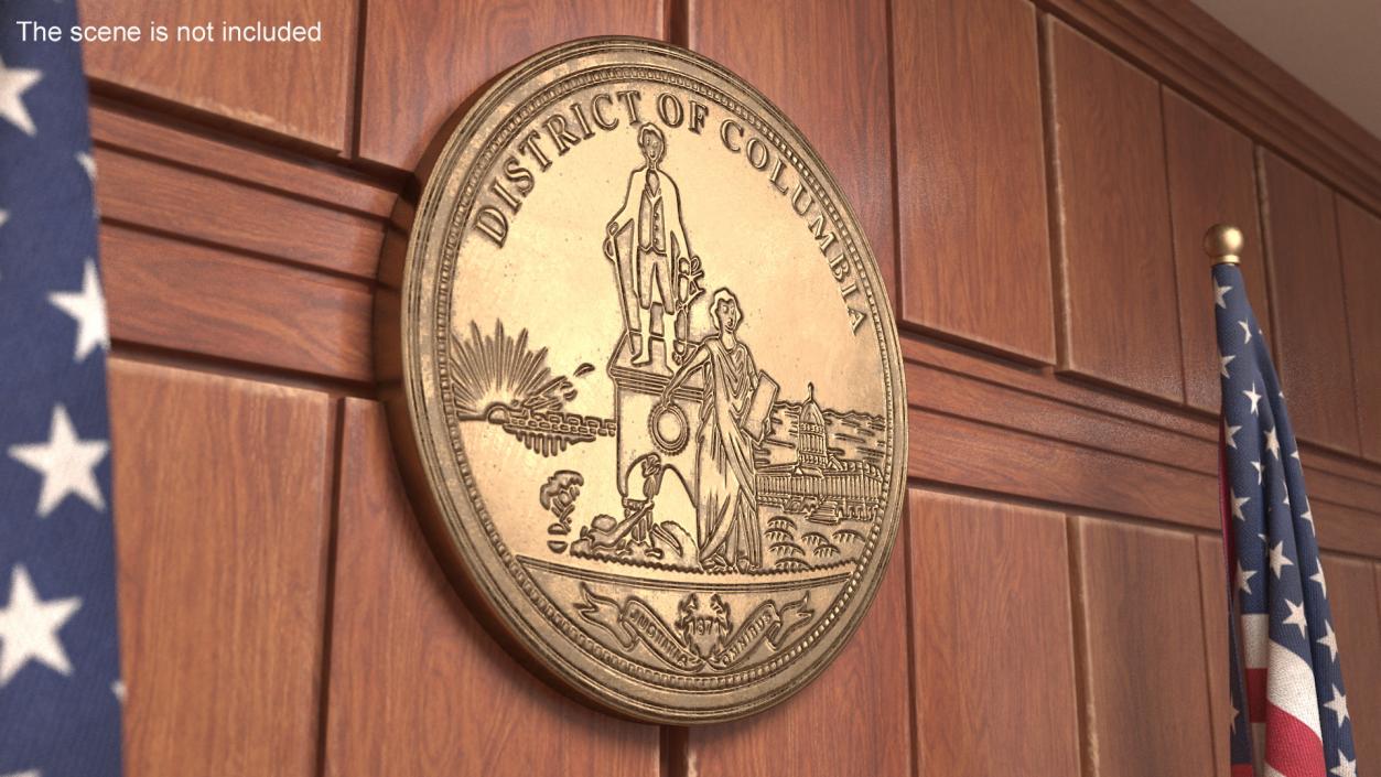 3D model District of Columbia Seal