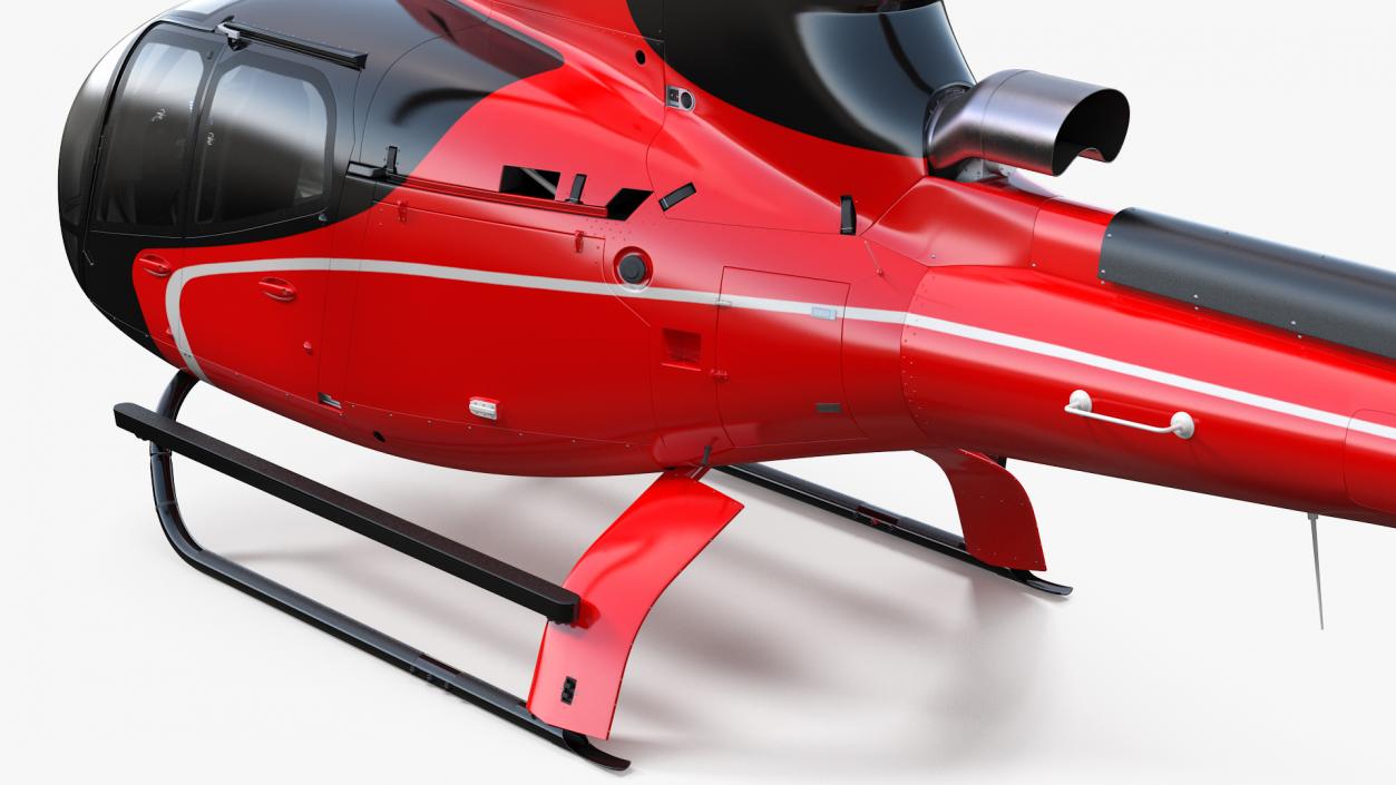 3D model Civil Helicopter Airbus H130 Rigged