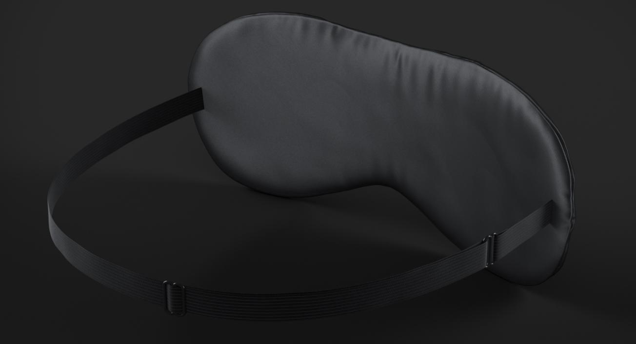 Black Sleeping Mask 3D model