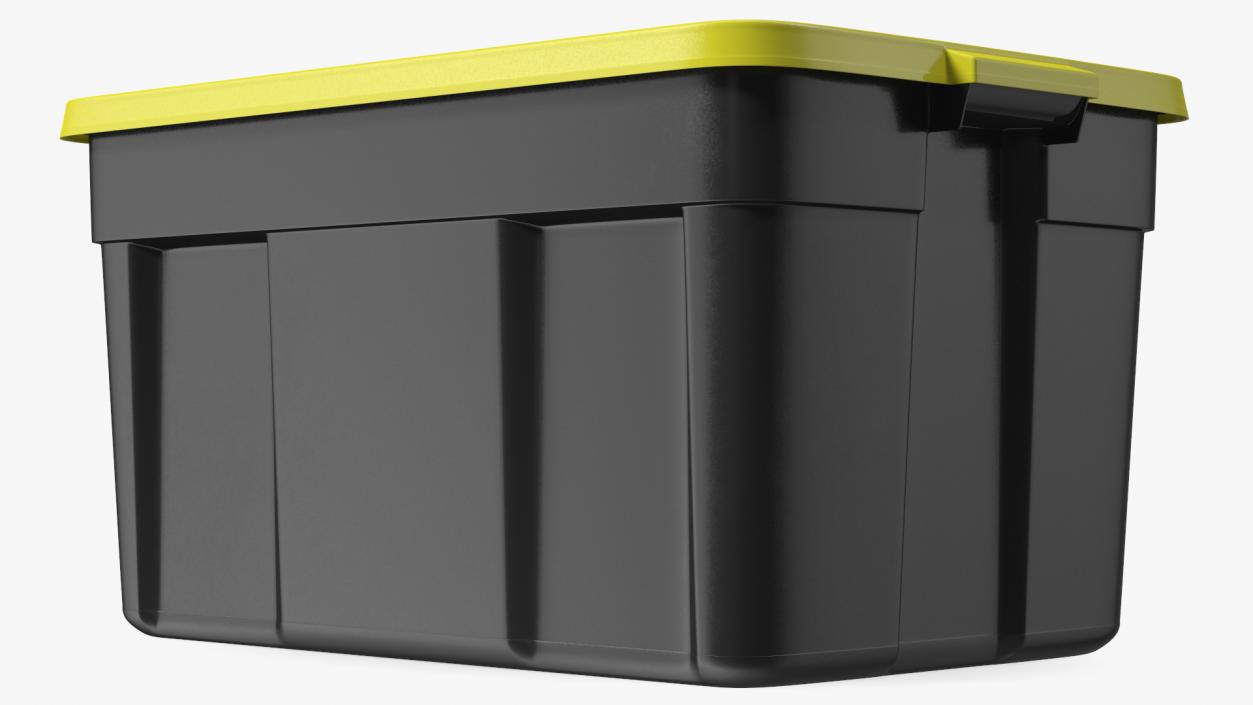 3D Rugged Storage Tote with Lid 31 Gallon model