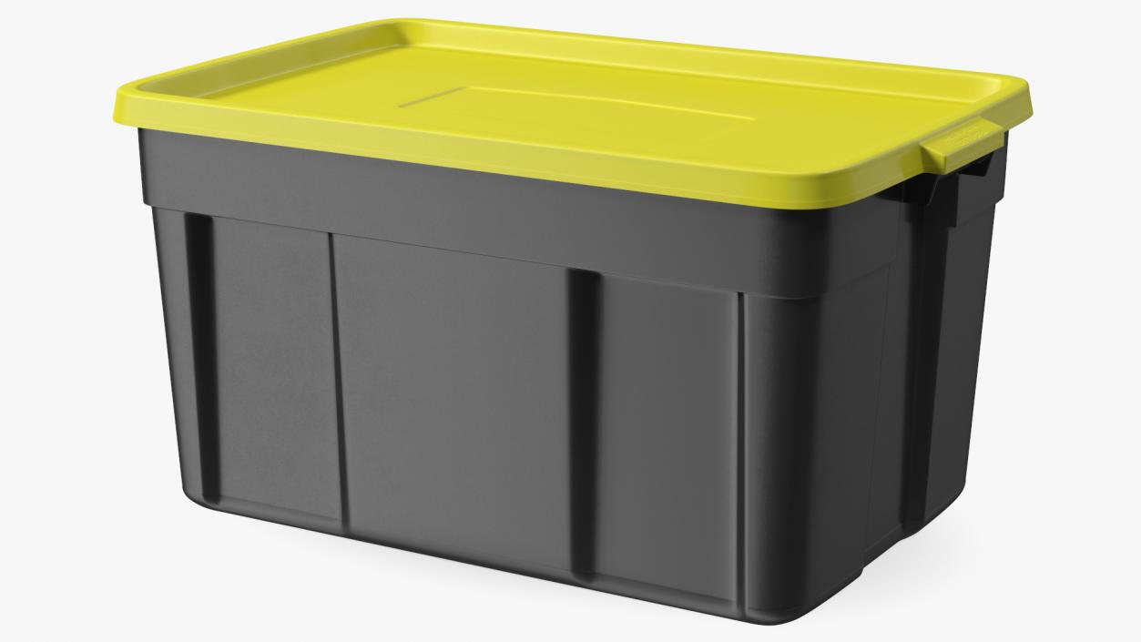 3D Rugged Storage Tote with Lid 31 Gallon model