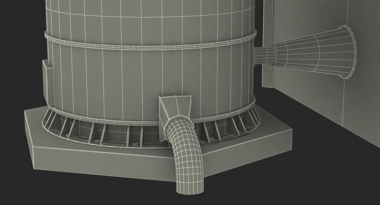 3D Geothermal Power Plant Cooling Tower