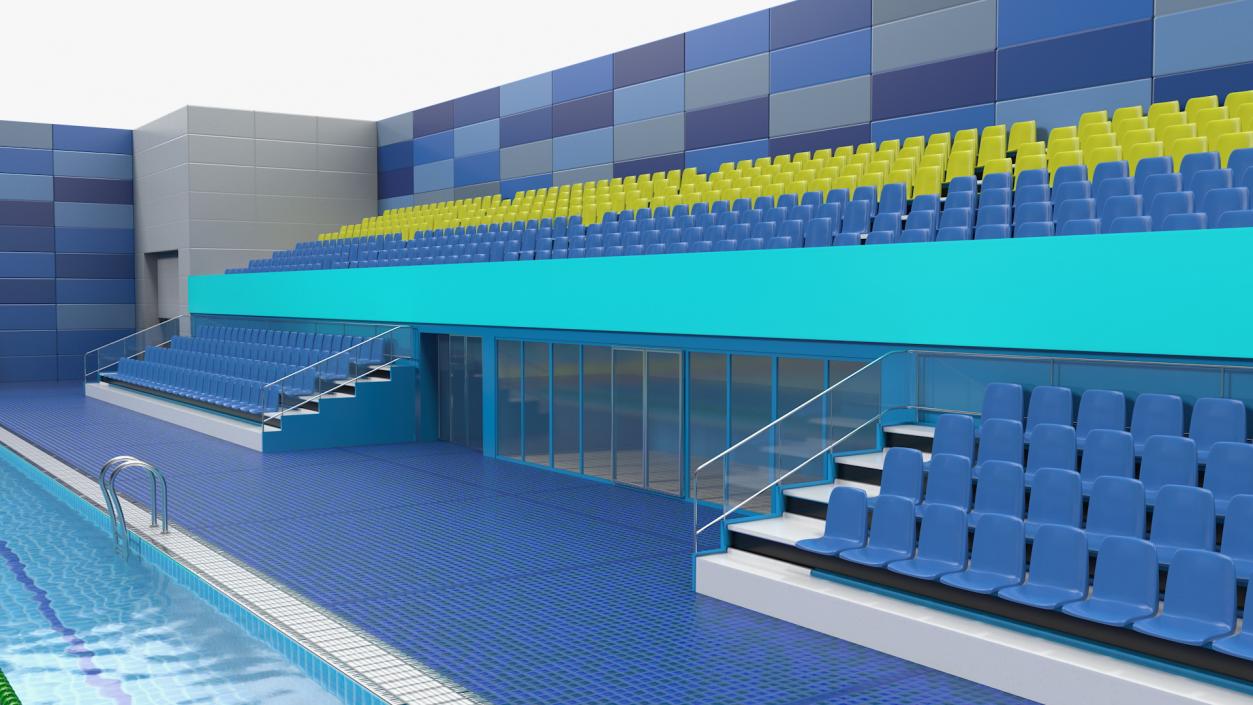 3D Olympic Swimming Pool