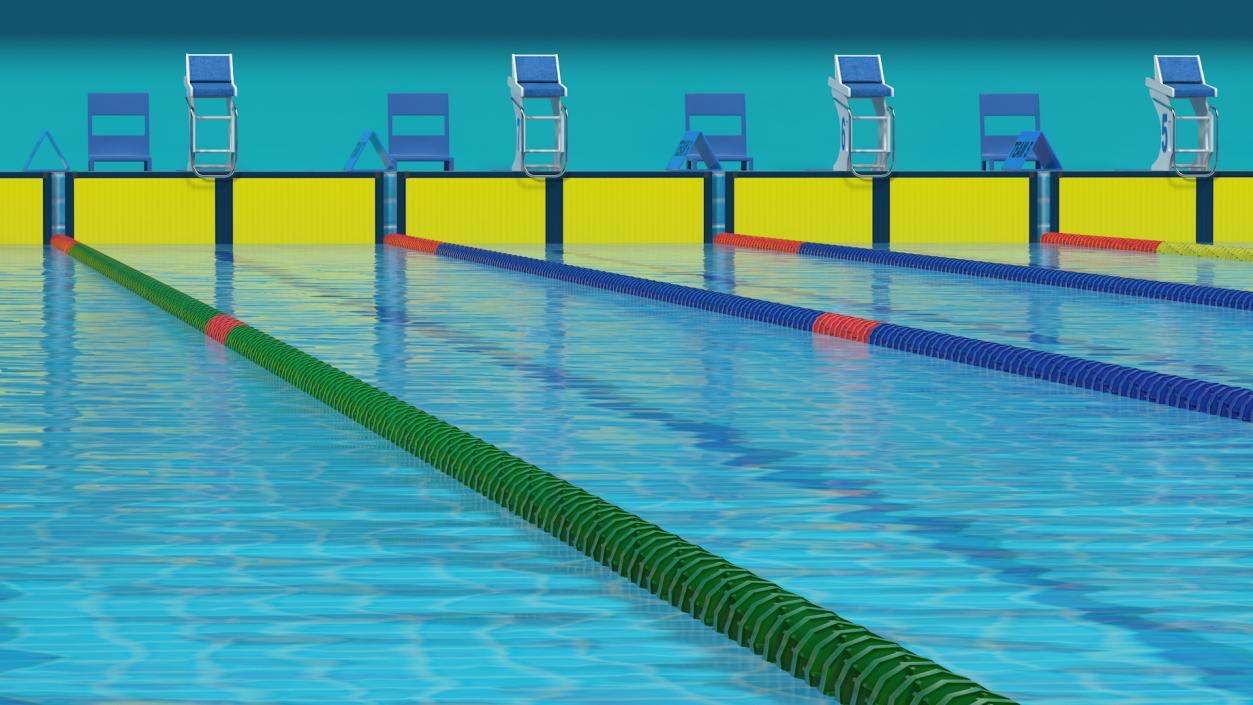 3D Olympic Swimming Pool