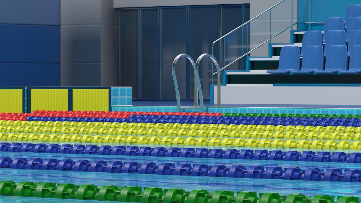 3D Olympic Swimming Pool