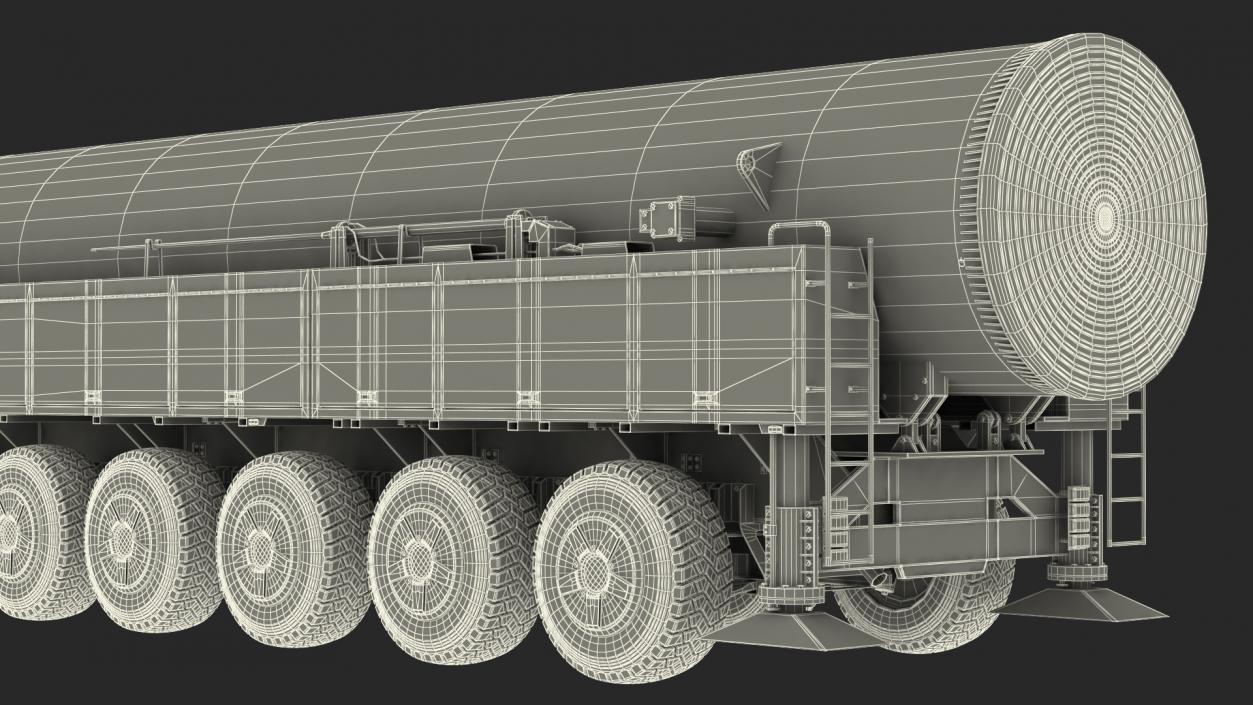 3D model ICBM Launch Vehicle Dusty