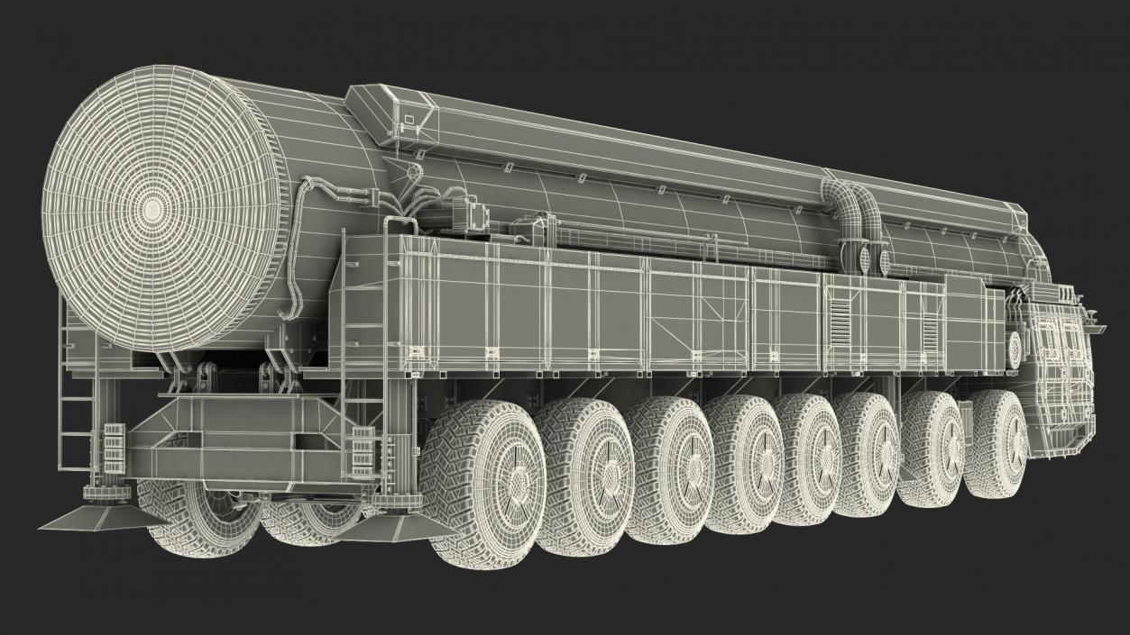 3D model ICBM Launch Vehicle Dusty