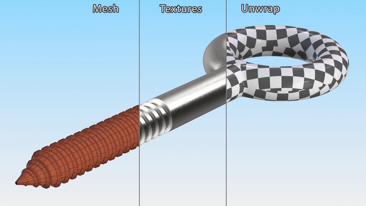 3D model Eye Lag Screw 2