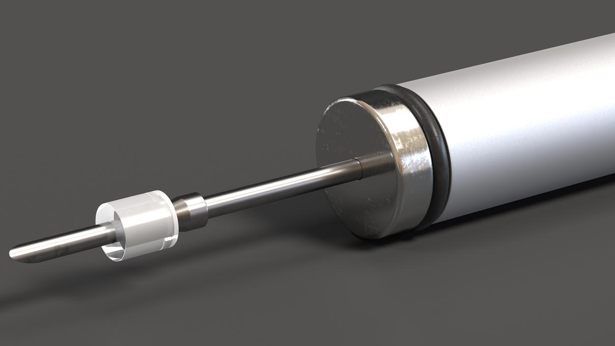 3D Aluminium Dart Syringe Genia model