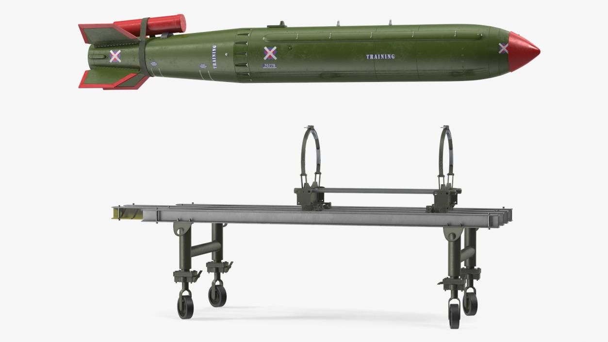 Cart with Israel Nuclear Warhead 3D