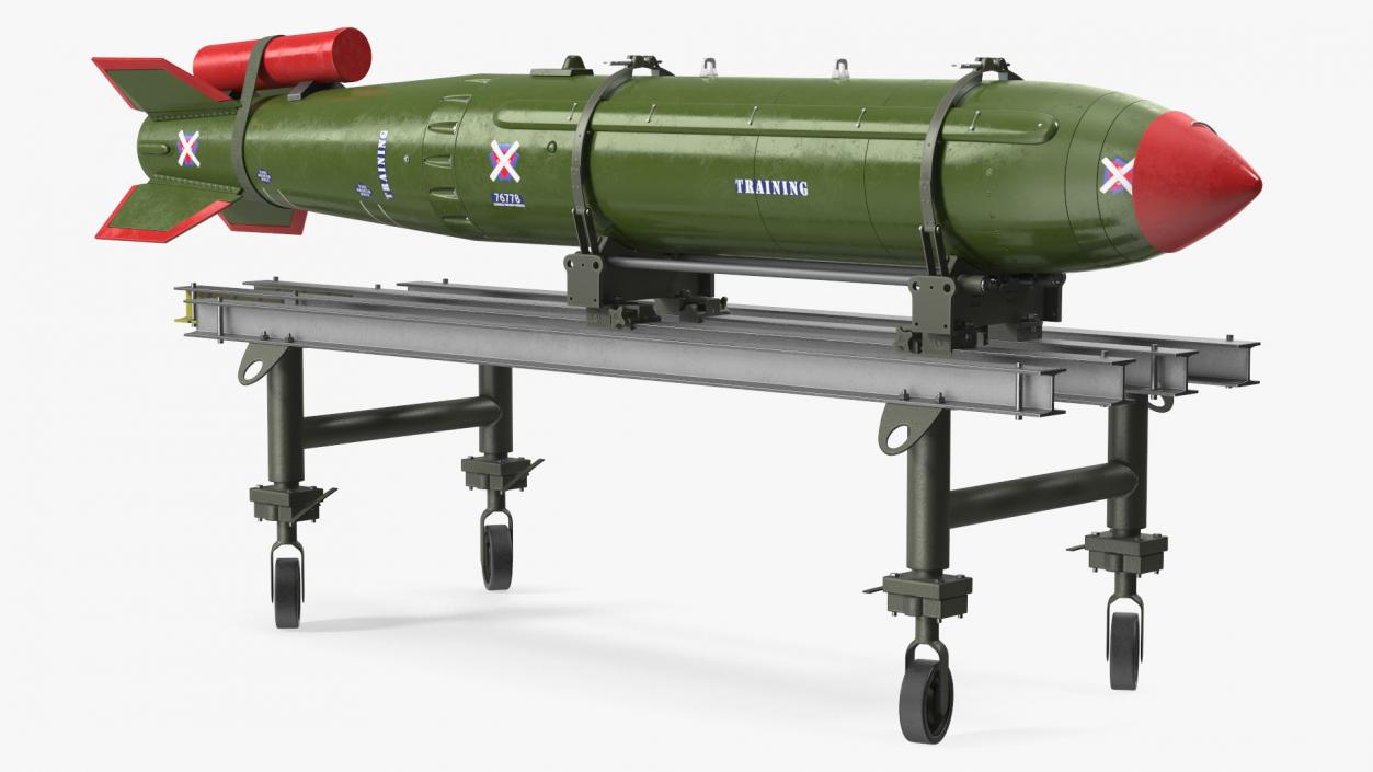 Cart with Israel Nuclear Warhead 3D