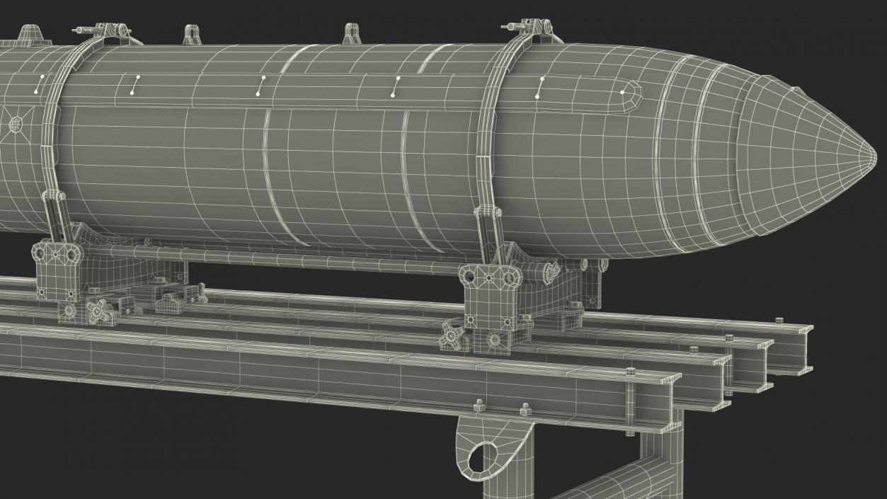 Cart with Israel Nuclear Warhead 3D