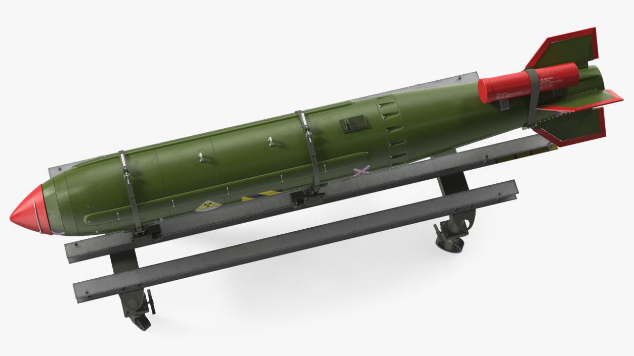 Cart with Israel Nuclear Warhead 3D