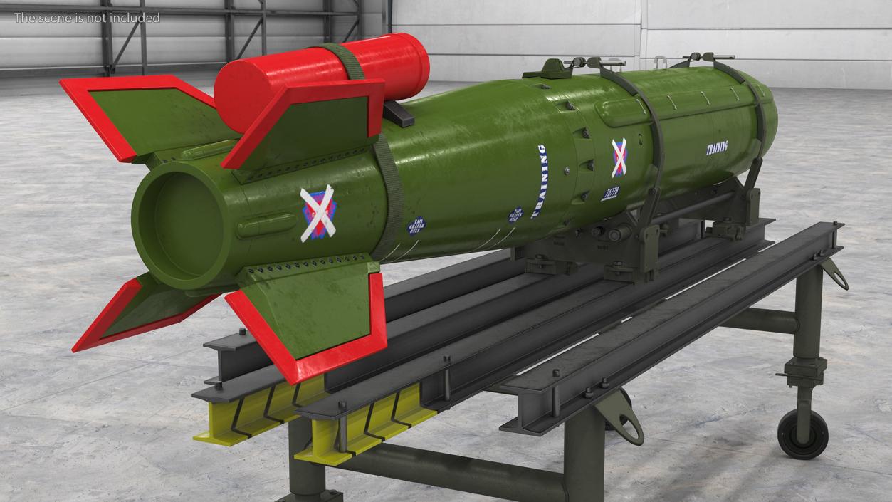 Cart with Israel Nuclear Warhead 3D