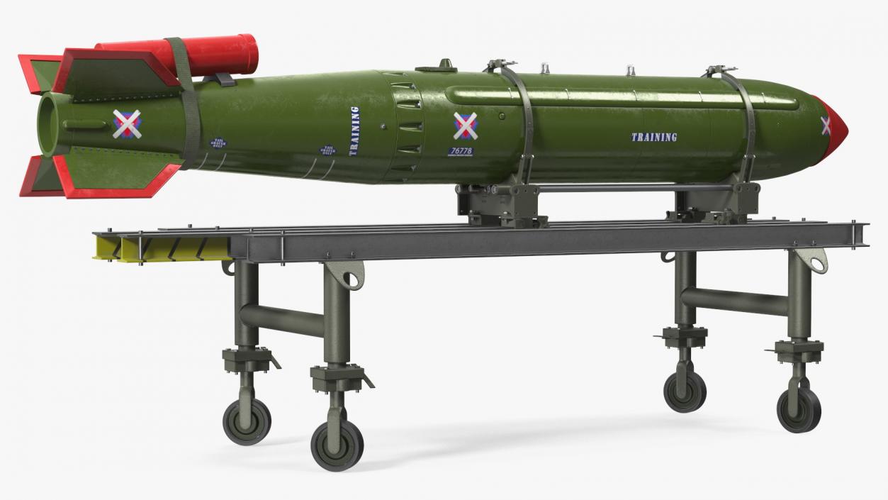 Cart with Israel Nuclear Warhead 3D