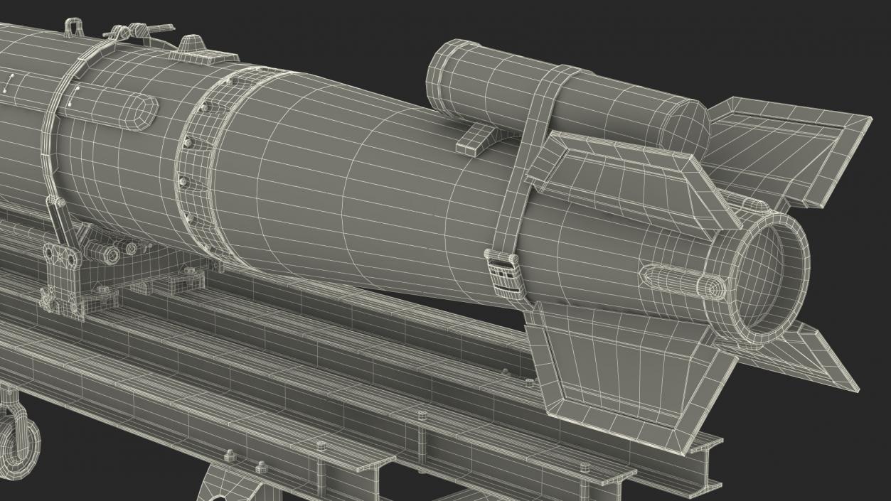 Cart with Israel Nuclear Warhead 3D