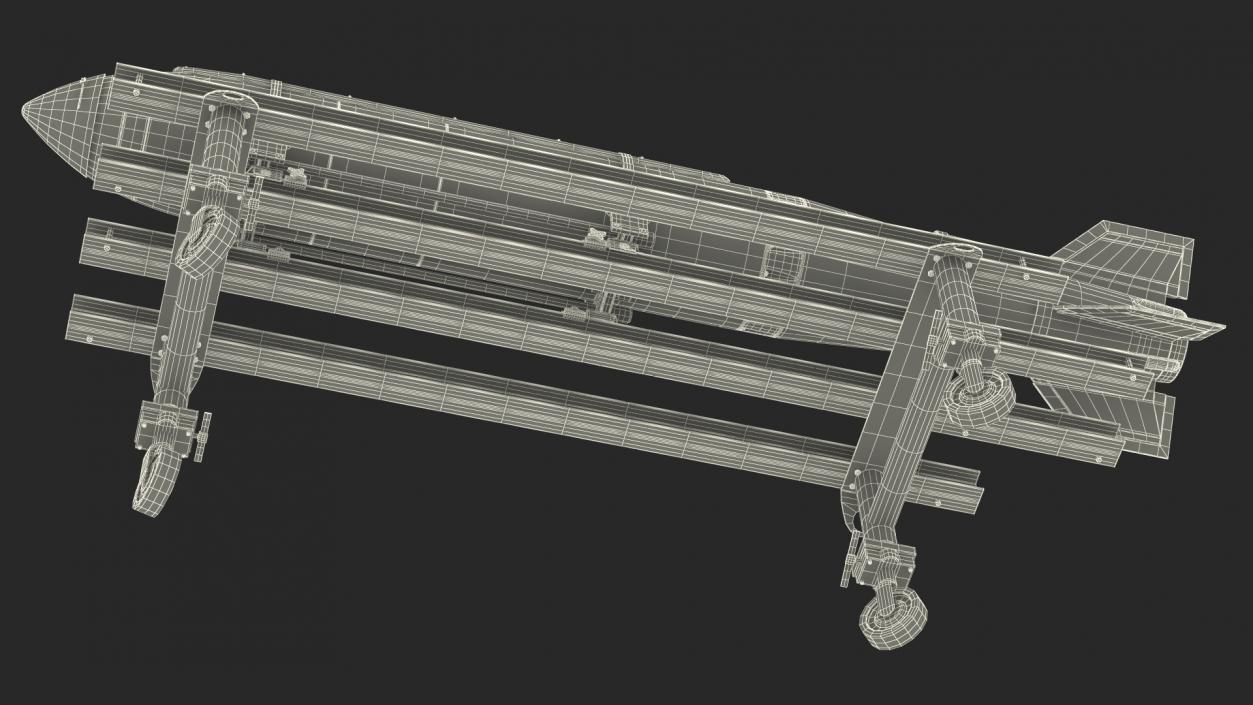 Cart with Israel Nuclear Warhead 3D