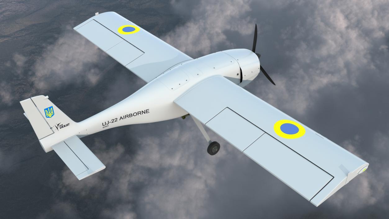 3D UKRJET UJ22 Airborne Drone