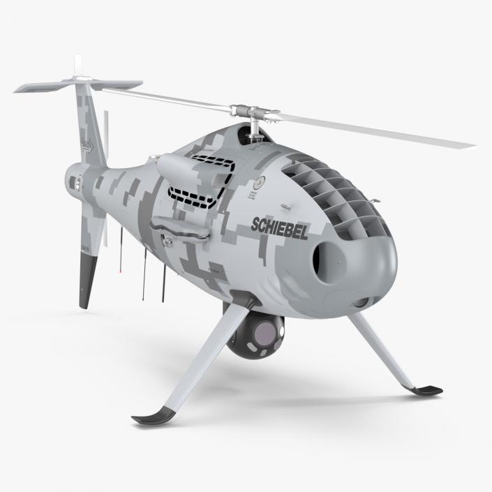 Schiebel Camcopter S100 UAV Finnish Coast Guard Rigged 3D model