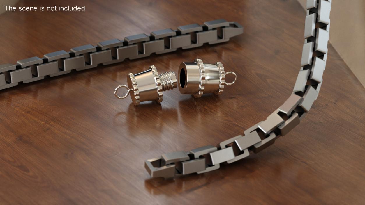 Jewelry Barrel Clasp Silver 3D