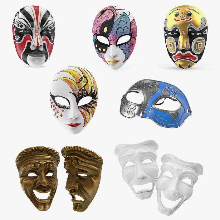 3D Masks 3D Models Collection