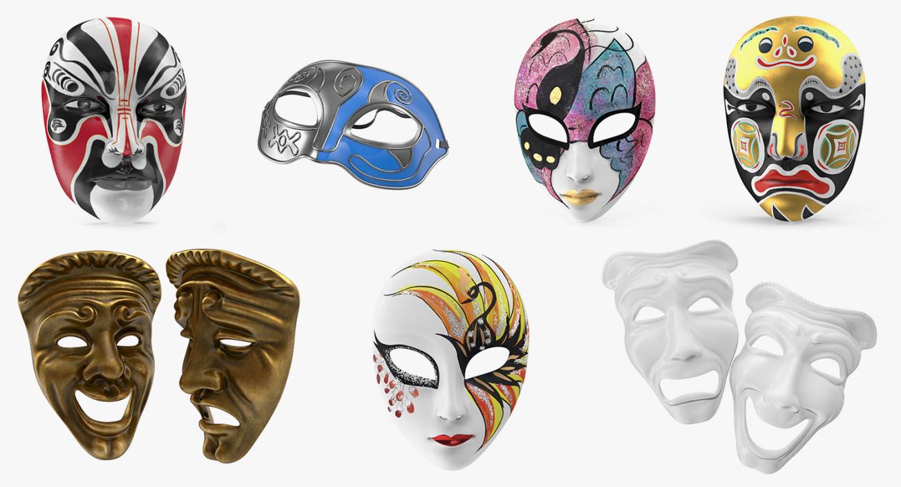 3D Masks 3D Models Collection