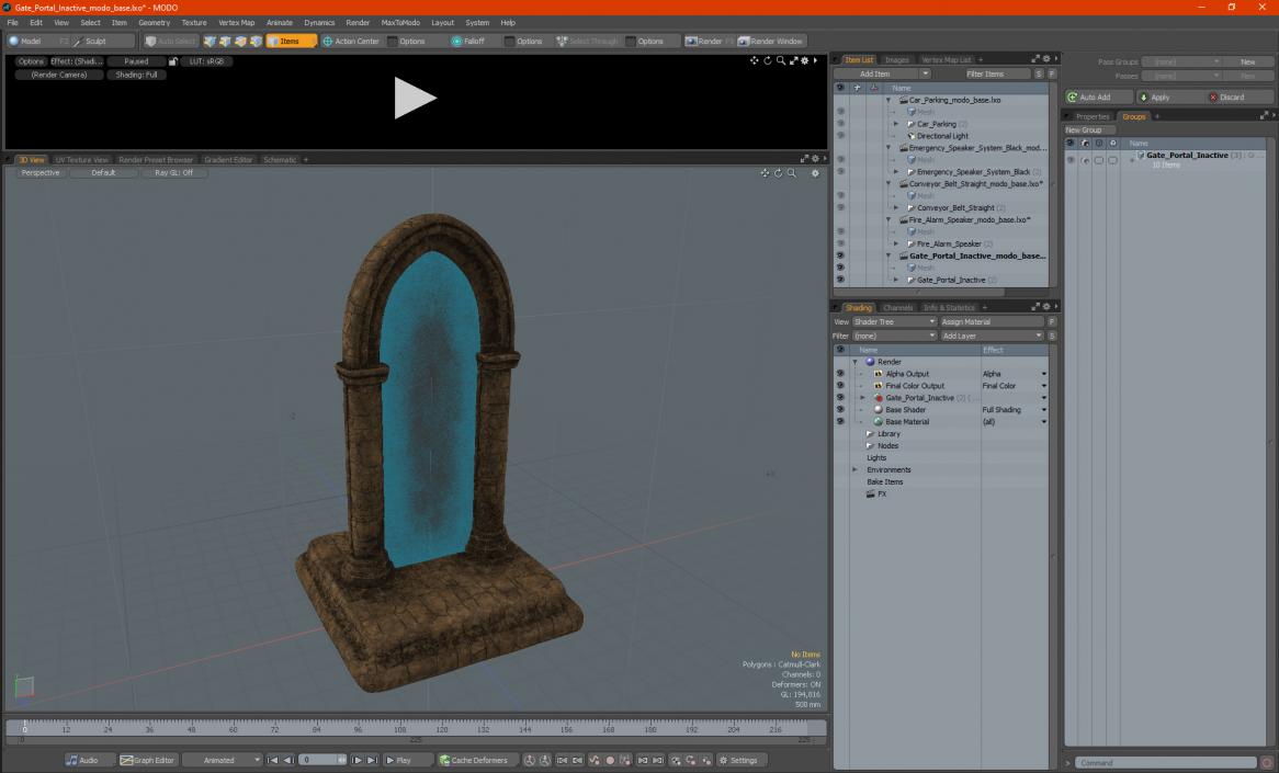 3D model Gate Portal Inactive