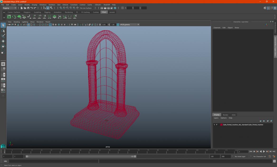 3D model Gate Portal Inactive