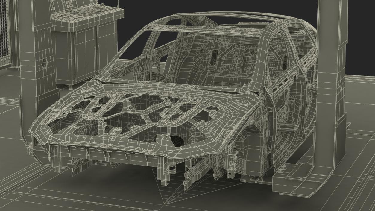 3D model Vehicle Body Carrier