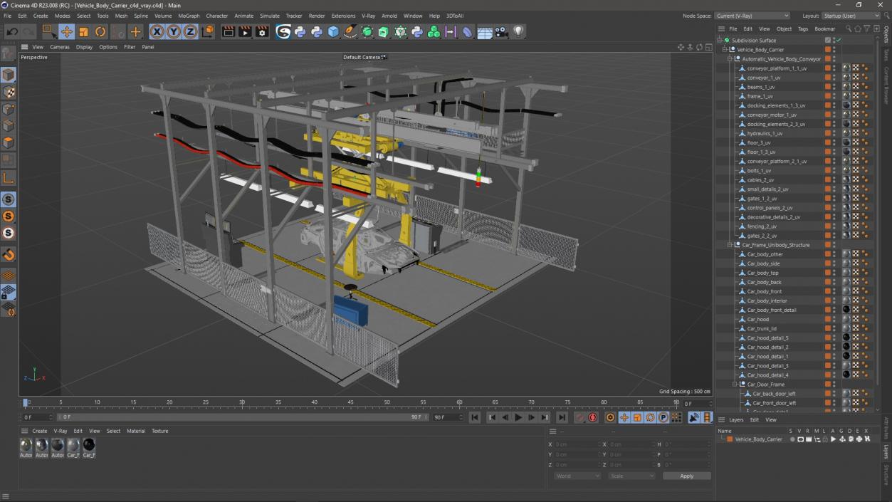 3D model Vehicle Body Carrier