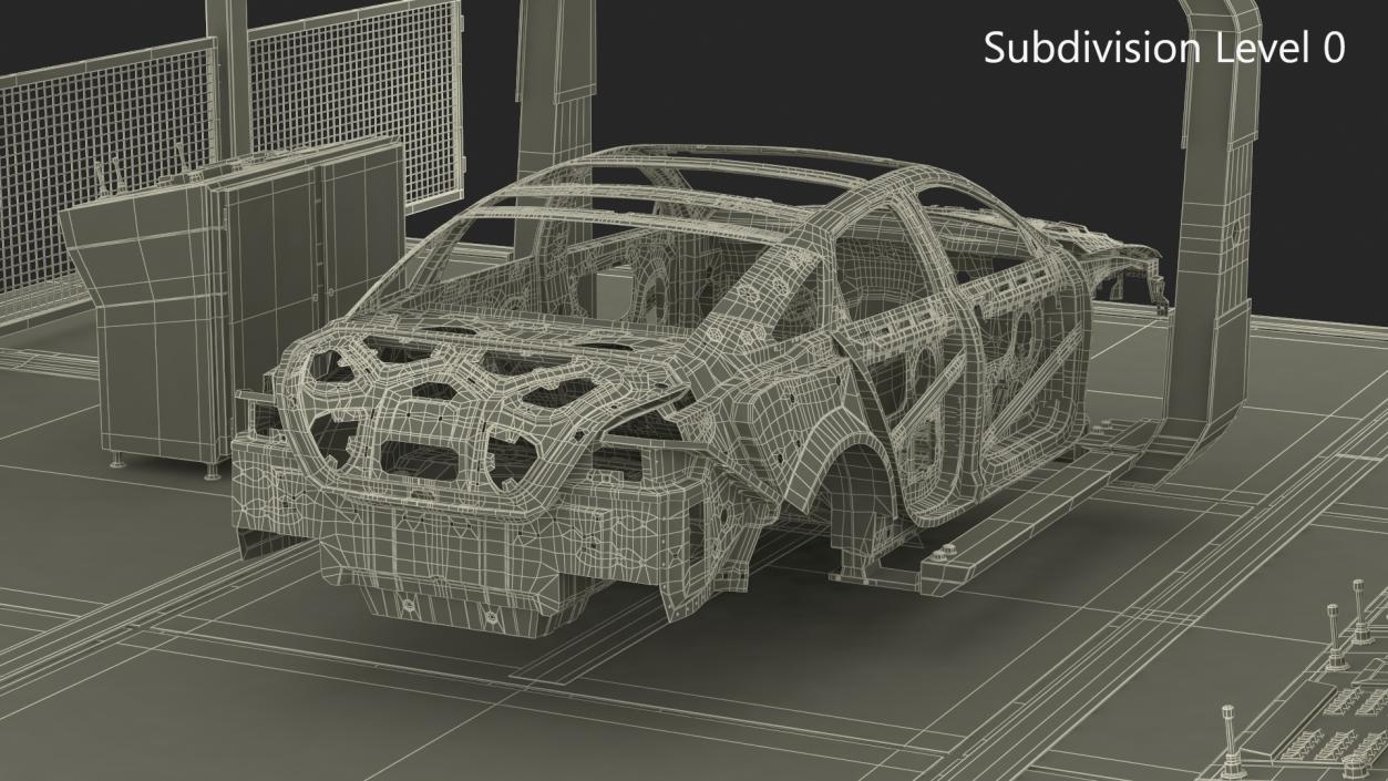 3D model Vehicle Body Carrier