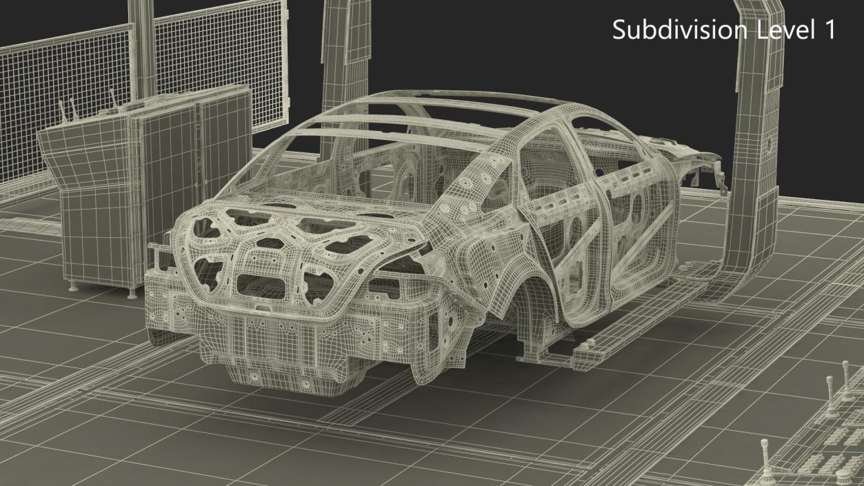 3D model Vehicle Body Carrier