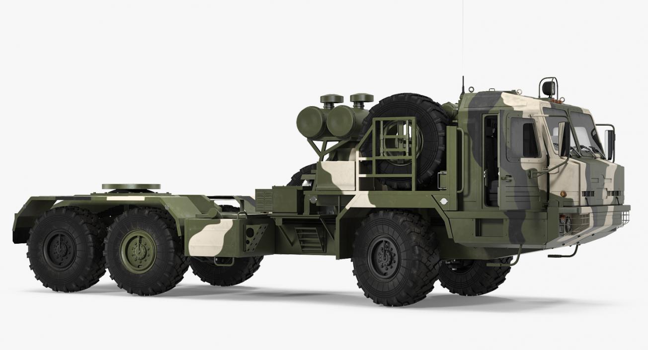 3D Military Truck BAZ 64022 Rigged