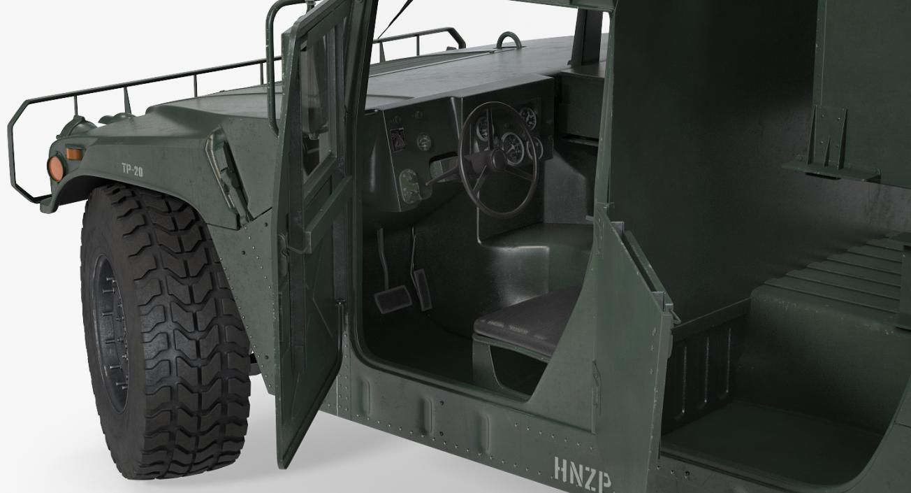 HMMWV M998 Equipped with Avenger 3D