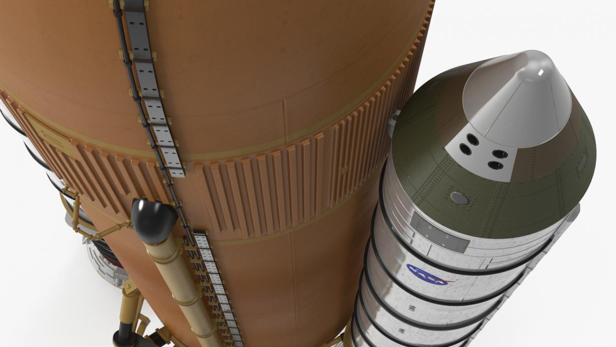 Space Shuttle External Tank and Rocket Boosters 3D