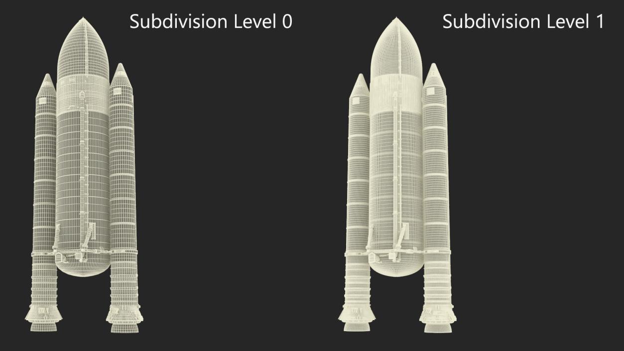 Space Shuttle External Tank and Rocket Boosters 3D