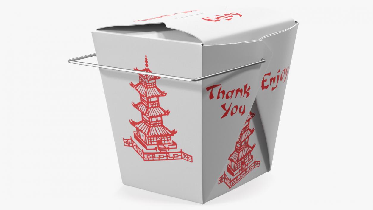 3D Chinese Restaurant Takeout Box 32 Oz