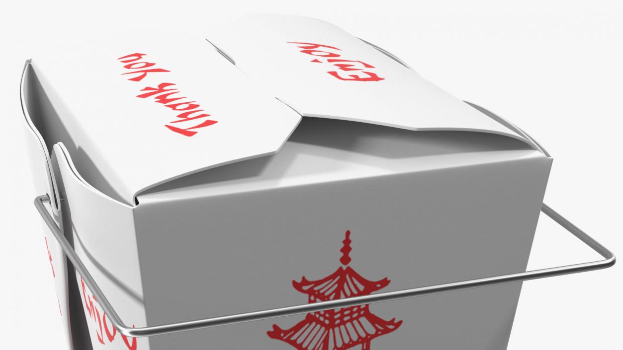 3D Chinese Restaurant Takeout Box 32 Oz