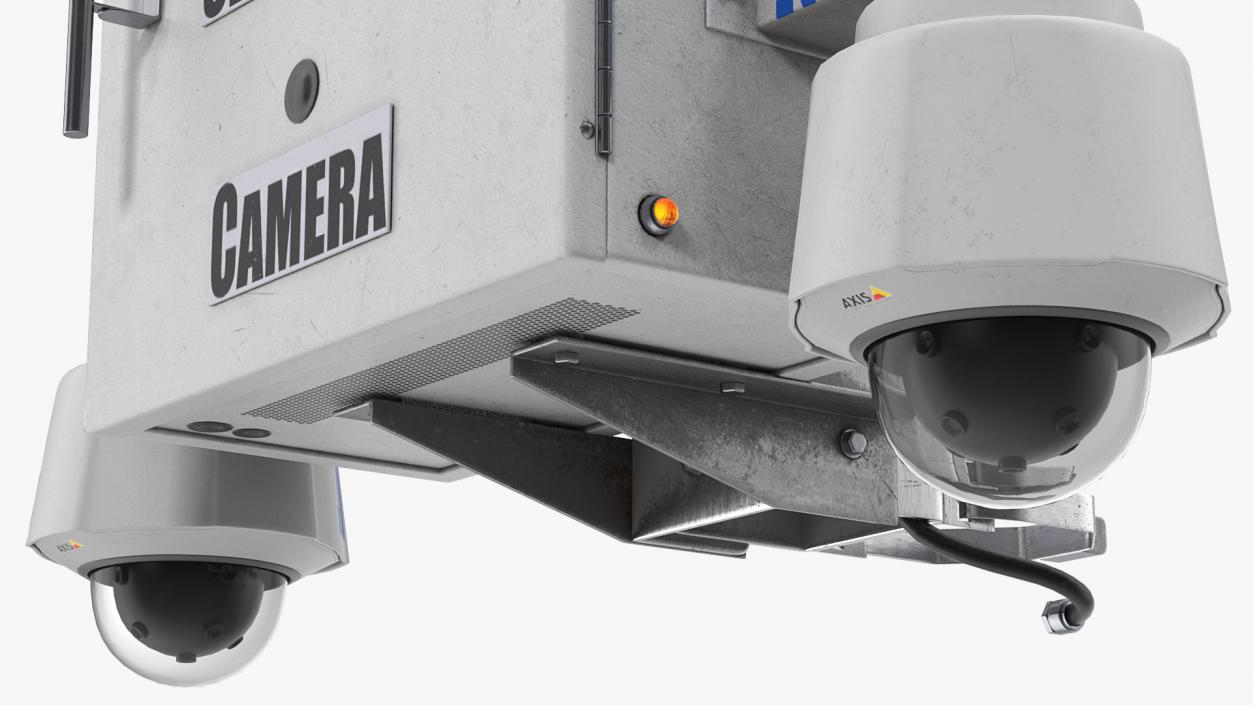 NYPD Street CCTV Surveillance Cameras 3D