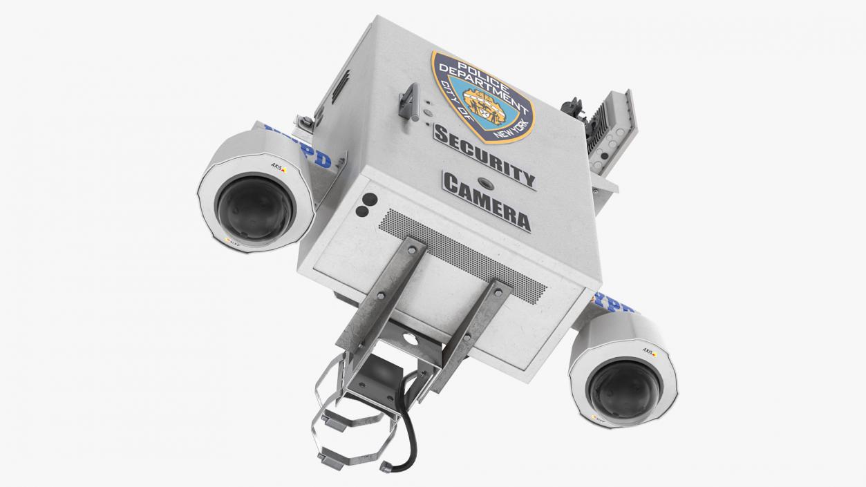 NYPD Street CCTV Surveillance Cameras 3D