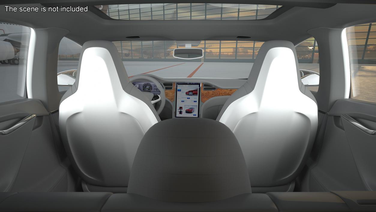 Tesla Model S Simple Interior 3D model