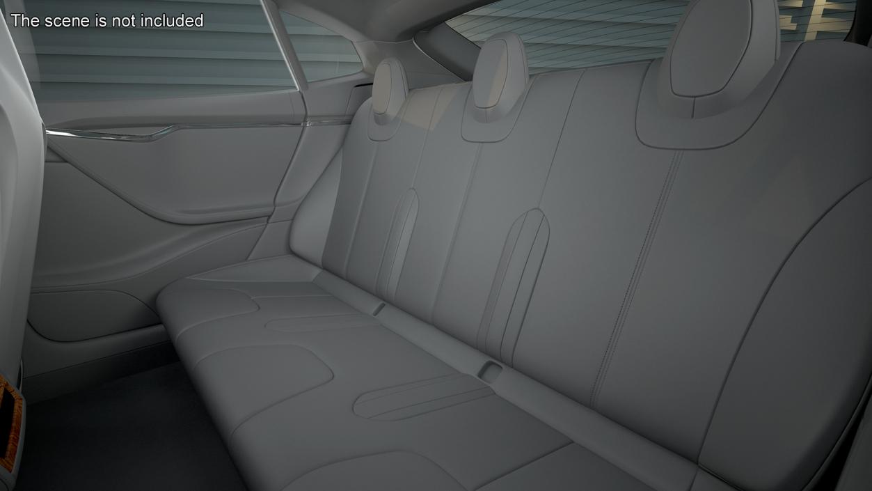 Tesla Model S Simple Interior 3D model