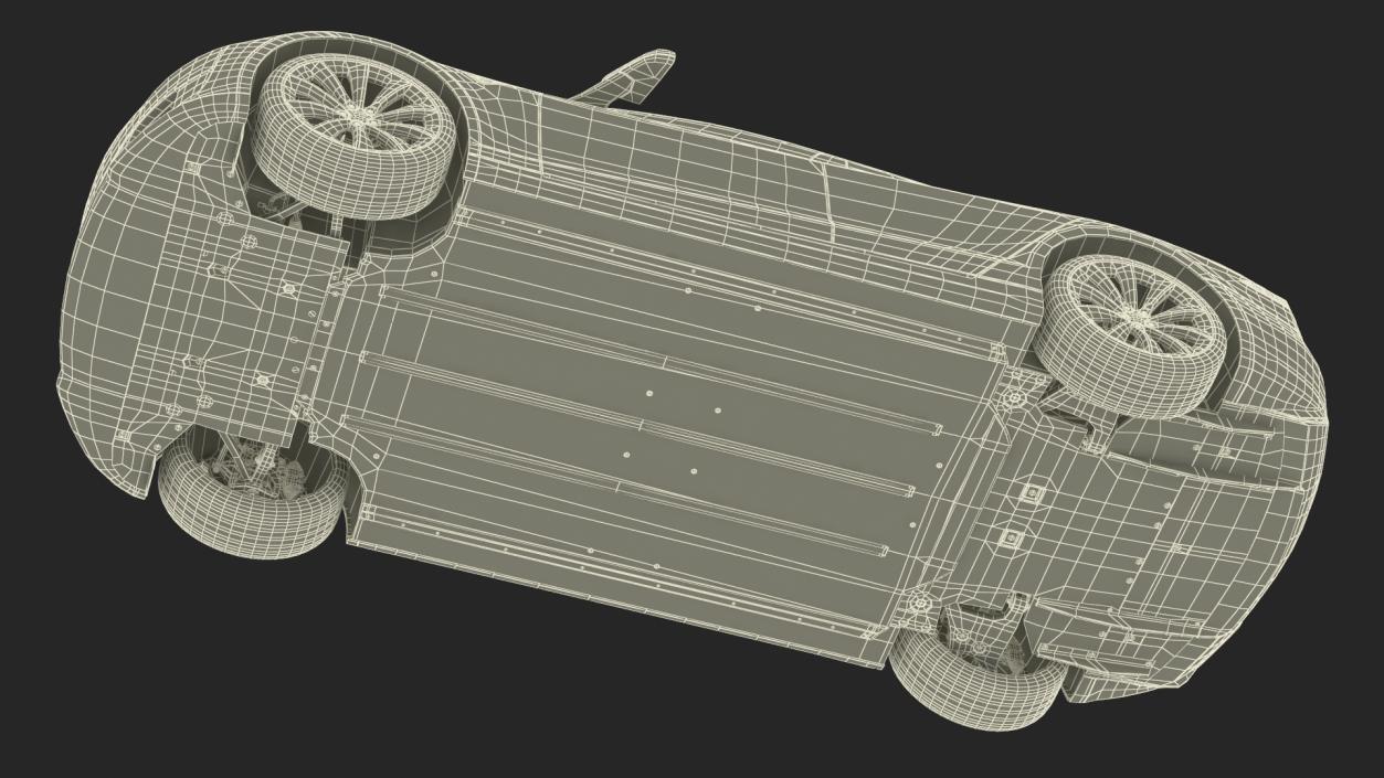 Tesla Model S Simple Interior 3D model