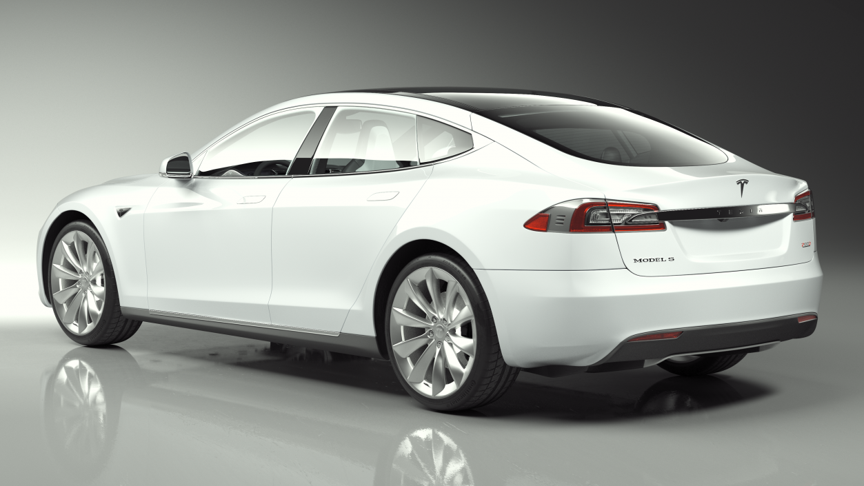 Tesla Model S Simple Interior 3D model