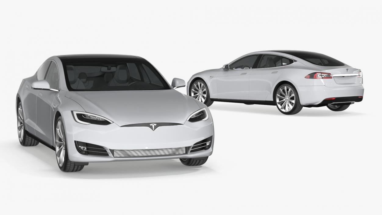 Tesla Model S Simple Interior 3D model