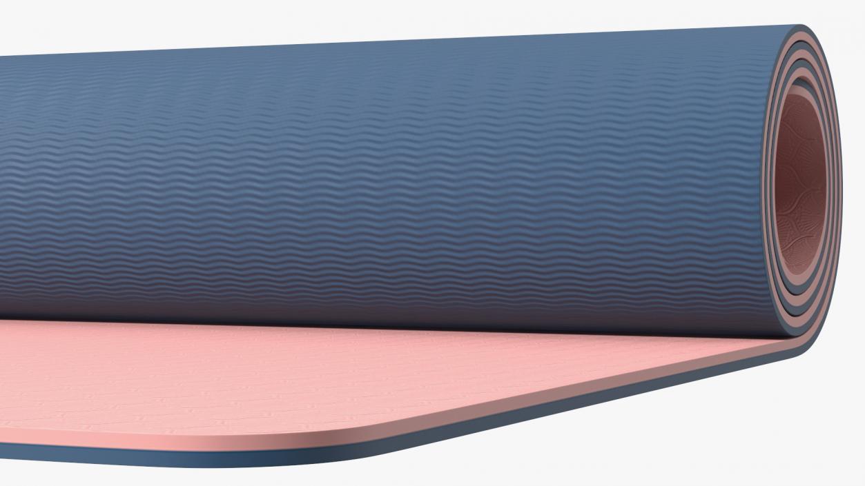 3D model Yoga Mat Rolled Pink