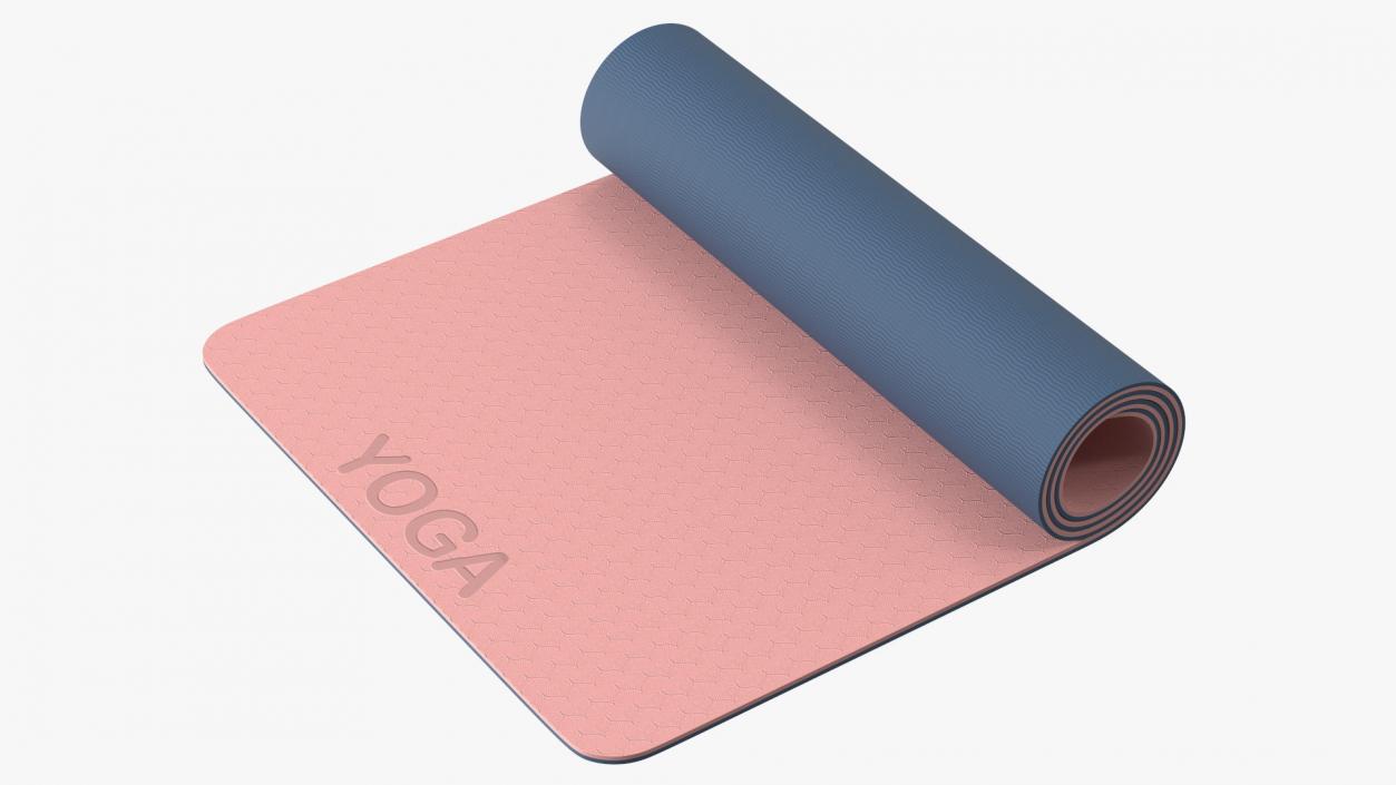 3D model Yoga Mat Rolled Pink