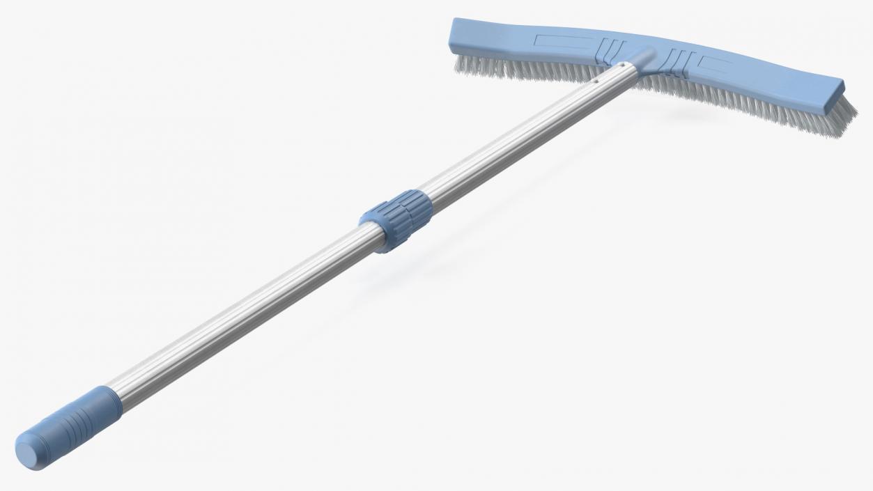 3D Pool Bottom Cleaning Brush with Handle model