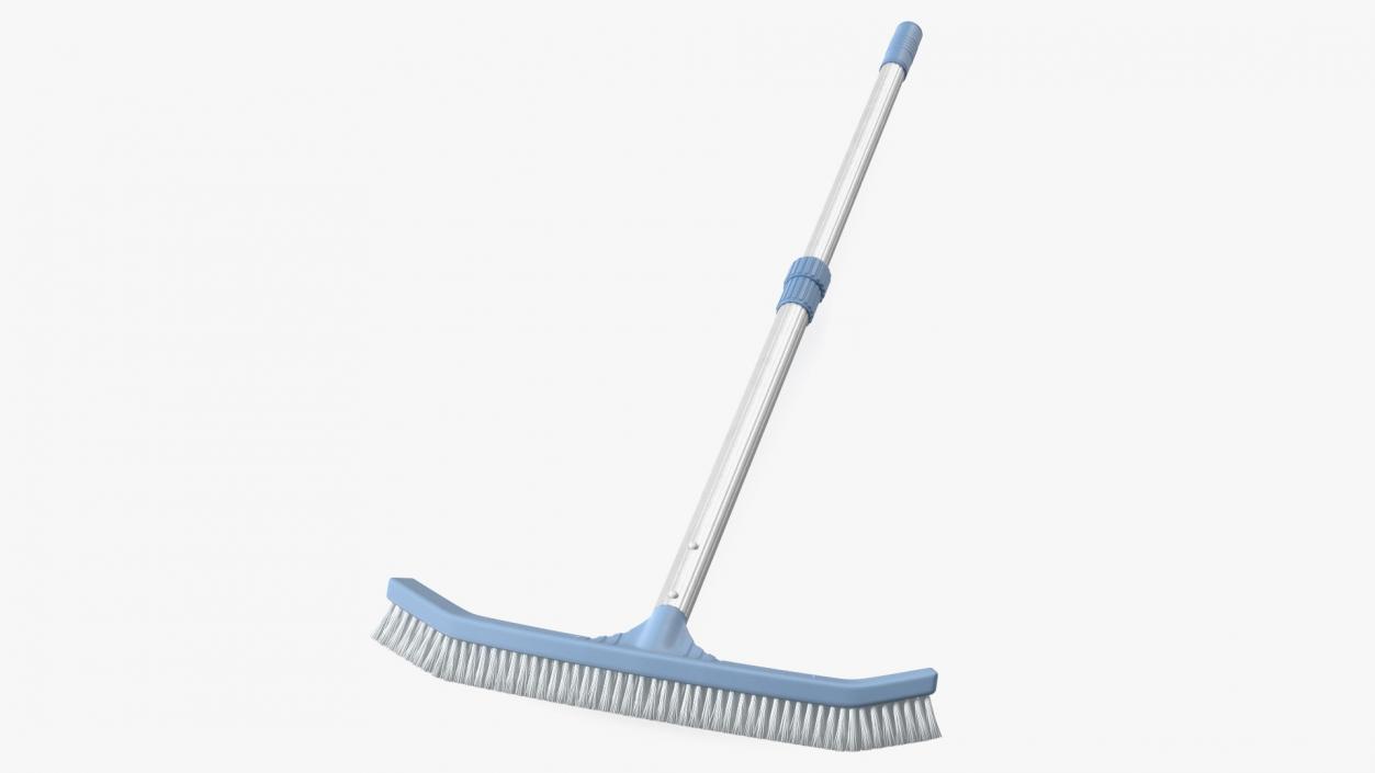 3D Pool Bottom Cleaning Brush with Handle model